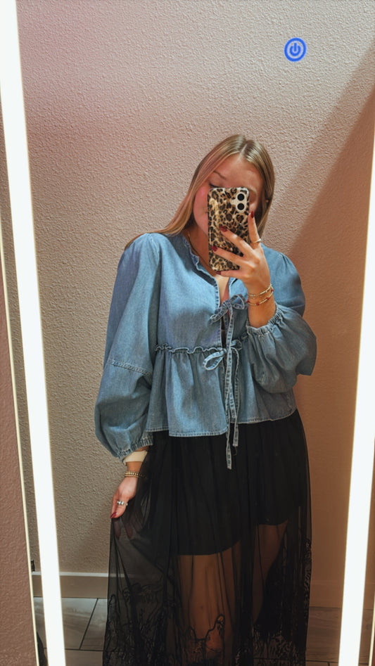 Black Lace Maxi Skirt