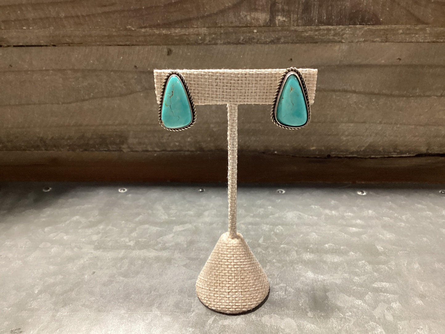 Turquoise and Sterling Silver Earrings