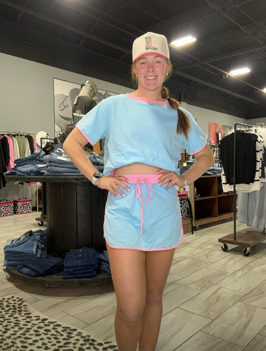 Turquoise Color Block Set