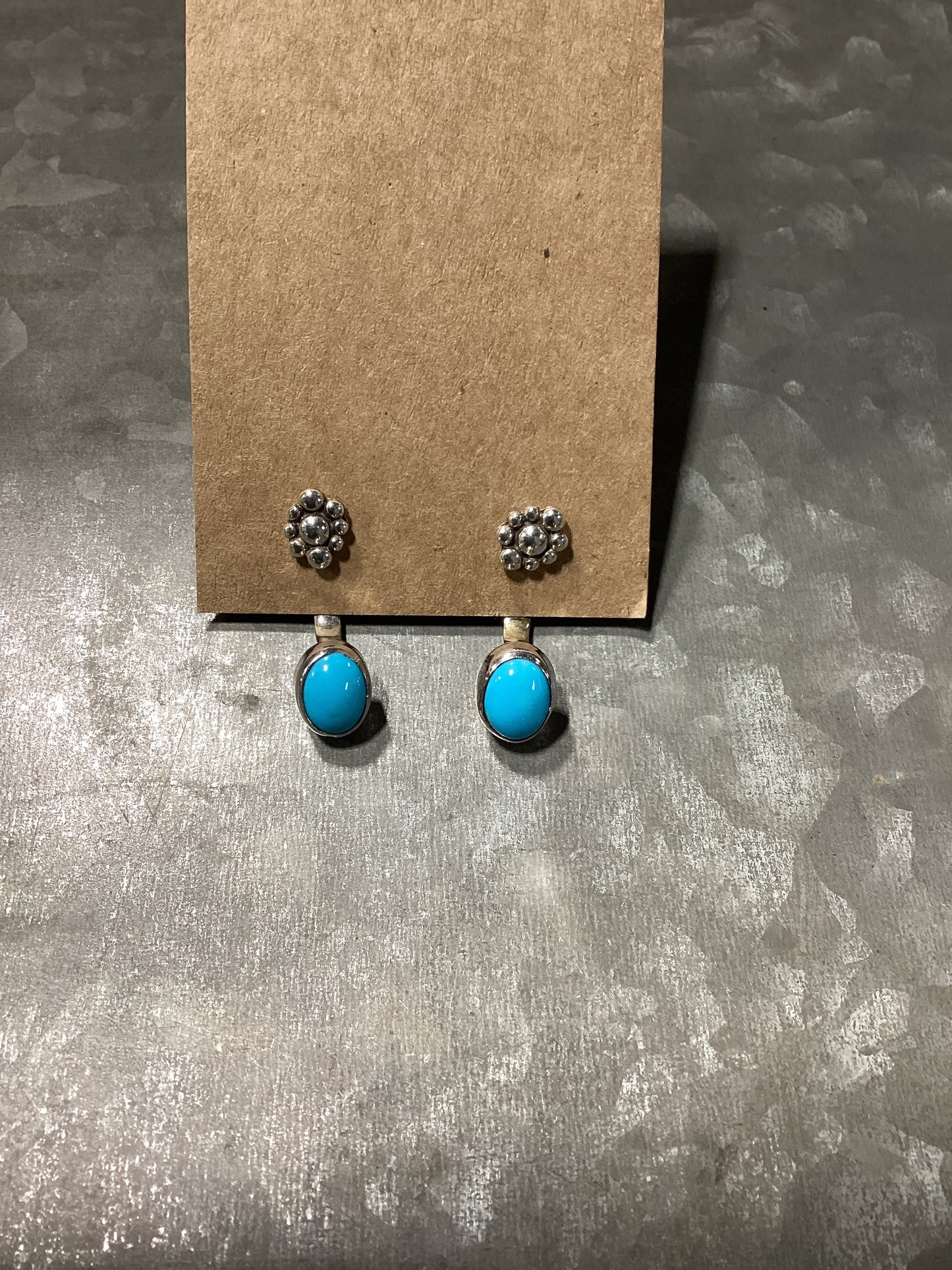 Sleeping Beauty TQ Under Lobe Earrings