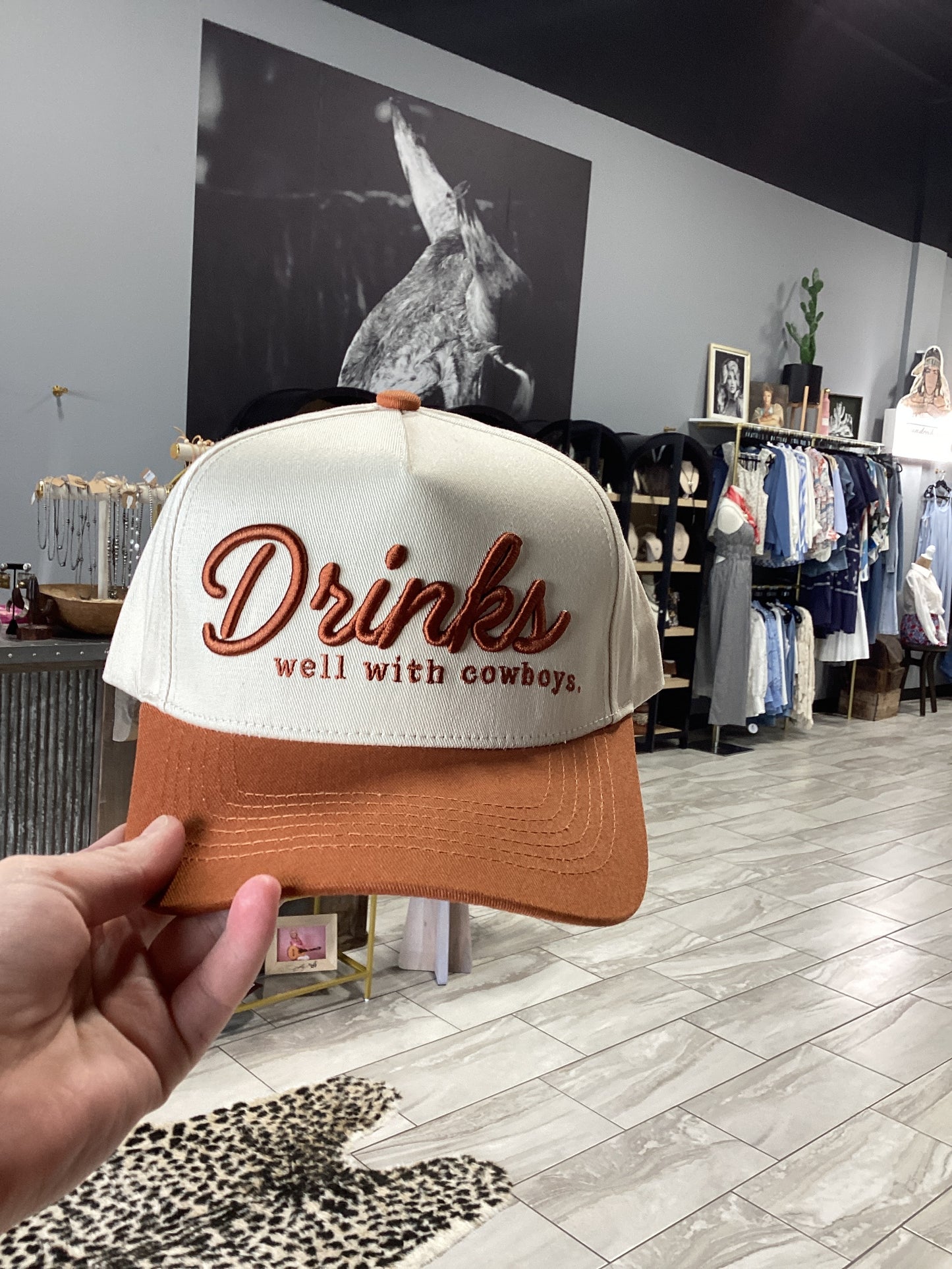 Drinks Well With Cowboys Hat