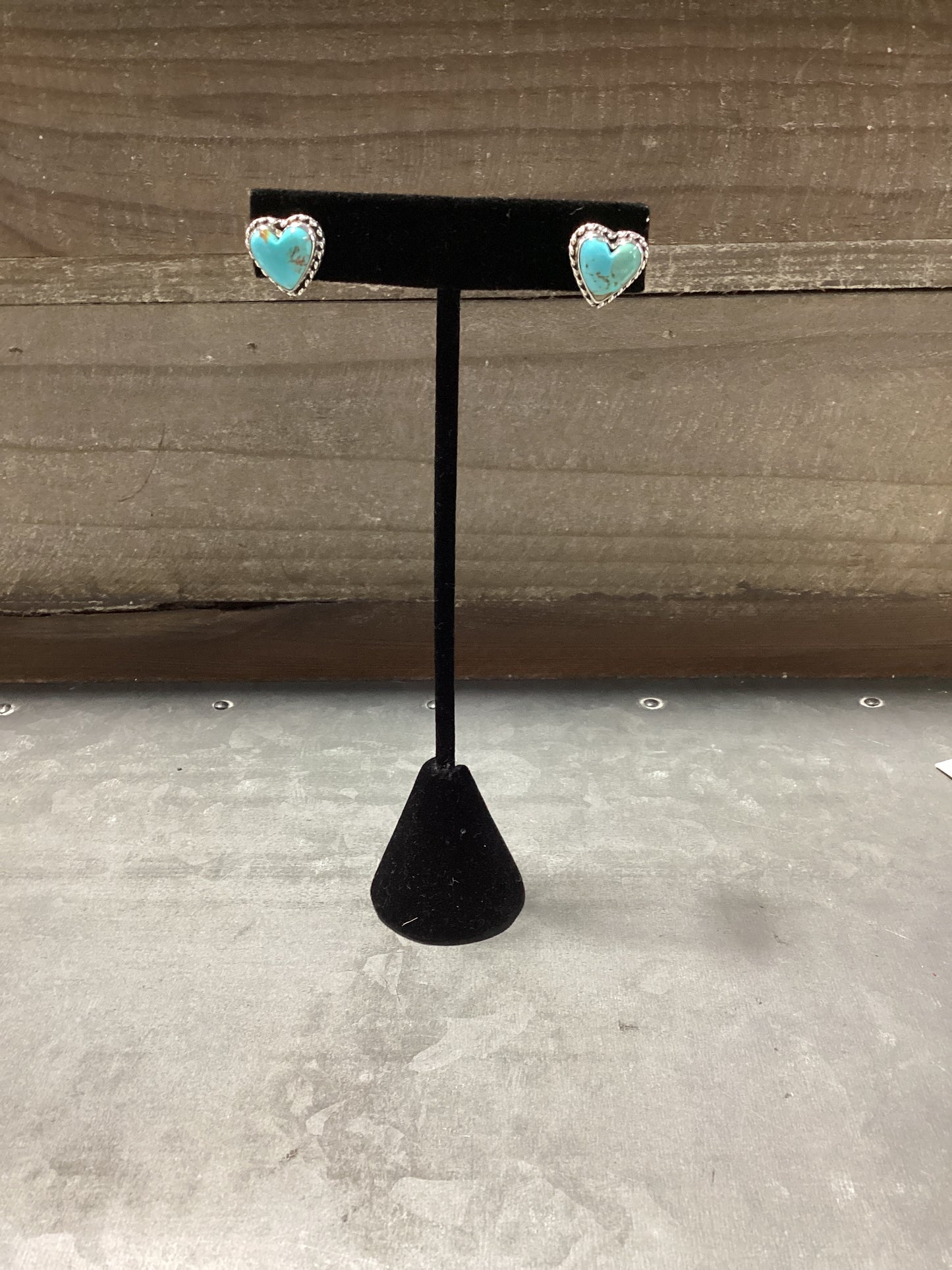 Hada Collection Kingman Turquoise Heart Earring