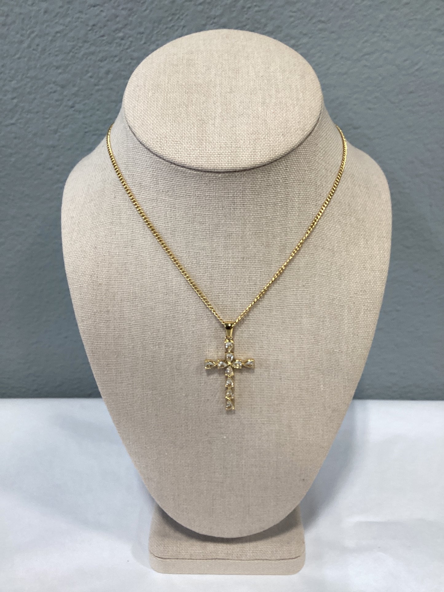 Crystal Cross Necklace
