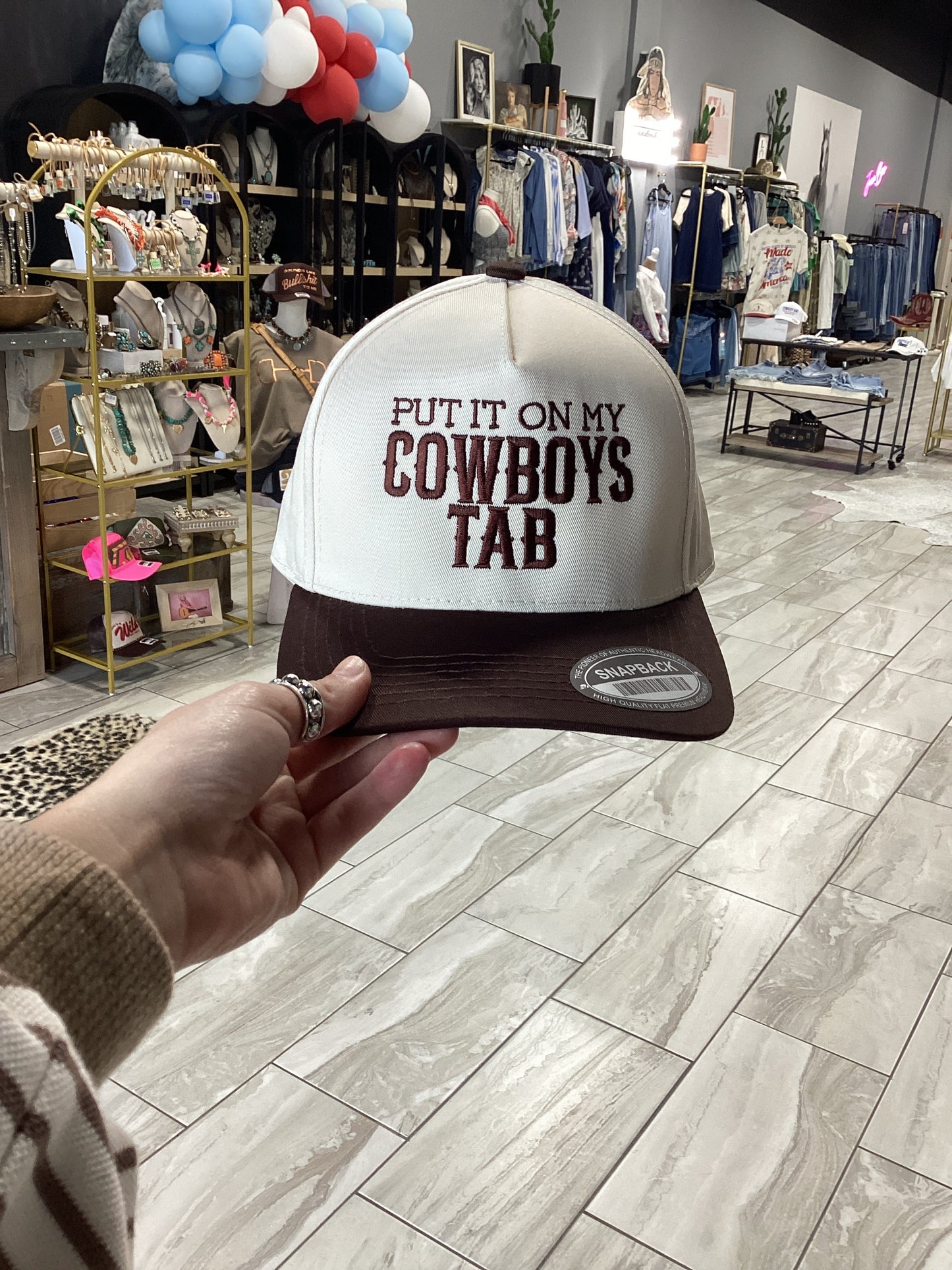 Put It On My Cowboys Tab Hat