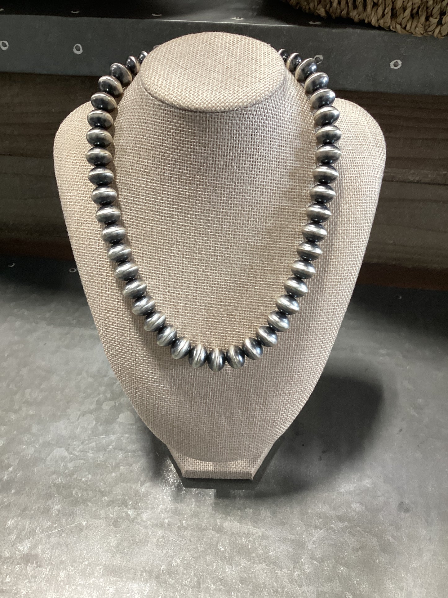 18" Handmade Navajo Pearls 12mm