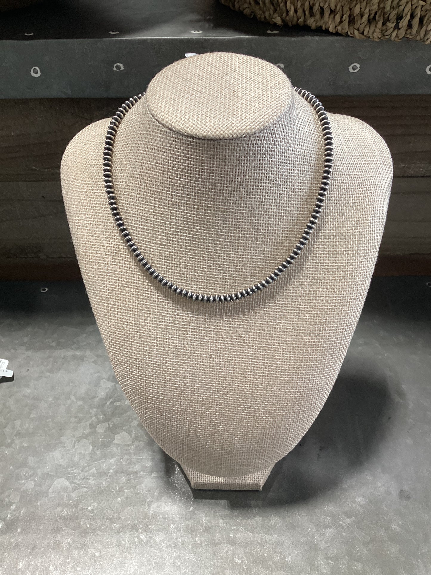 4mm 15" Navajo Saucer Pearls