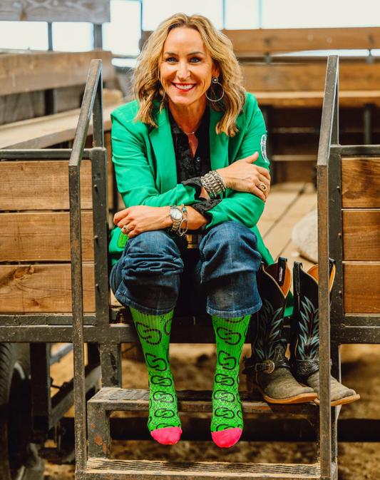 High Maintenance Cowgirl Kelly Green/Pink