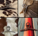 Faux Pearl Claw Clips