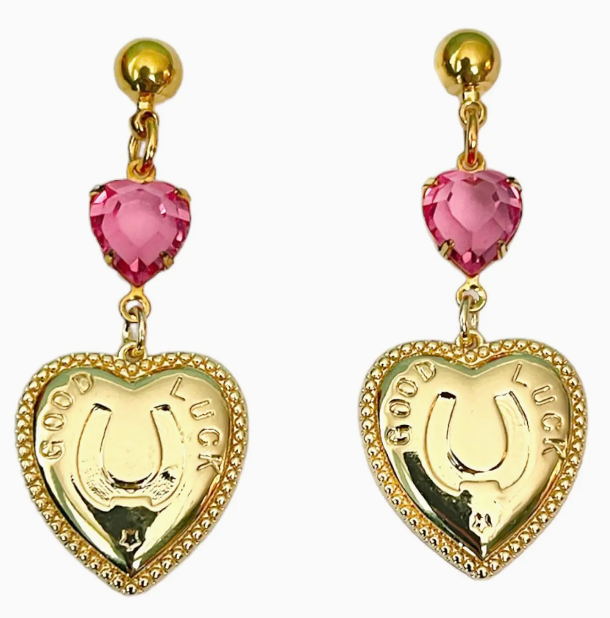 Pink Luck Earrings