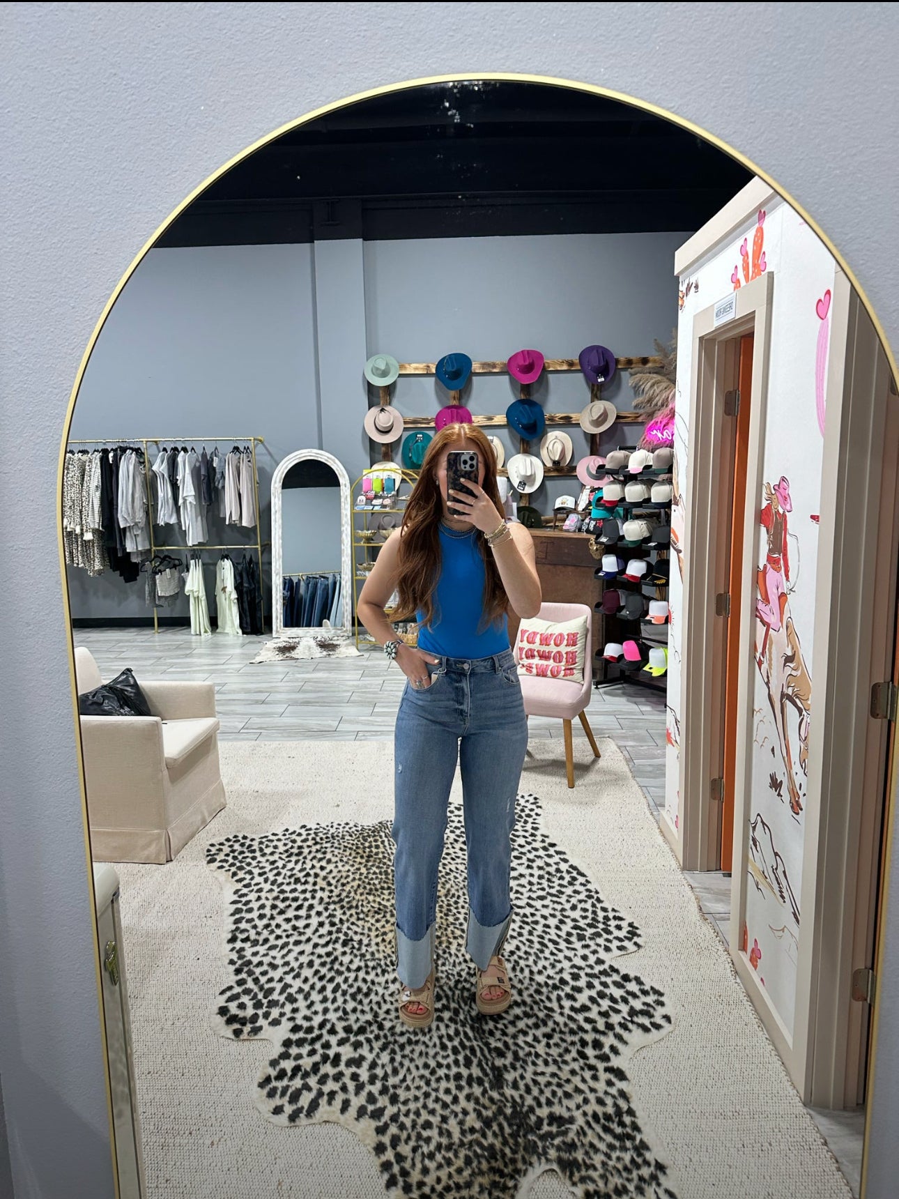 Round Neck Sleeveless Bodysuit - AZURE