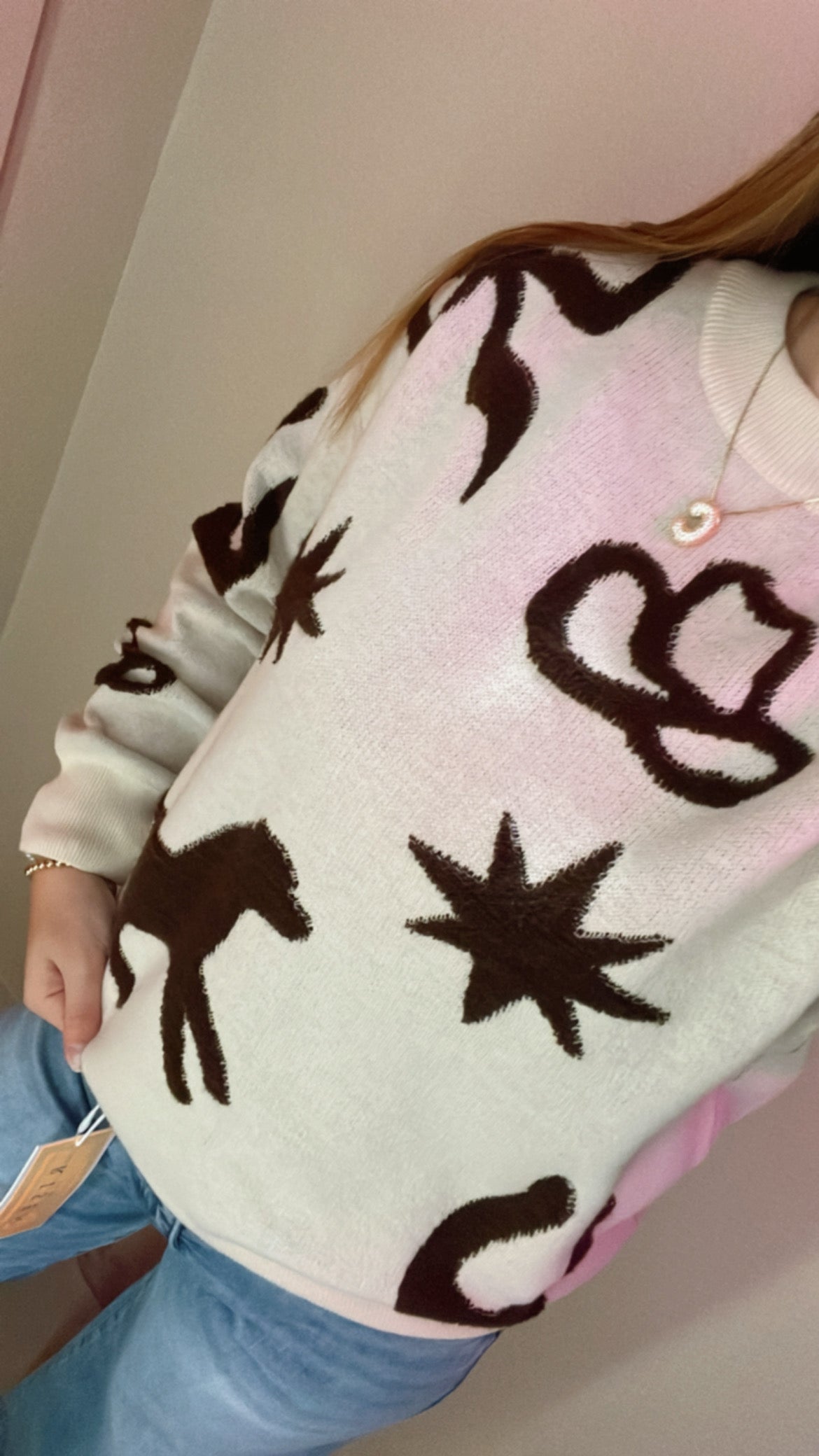 Yee Haw Multi Print Sweater