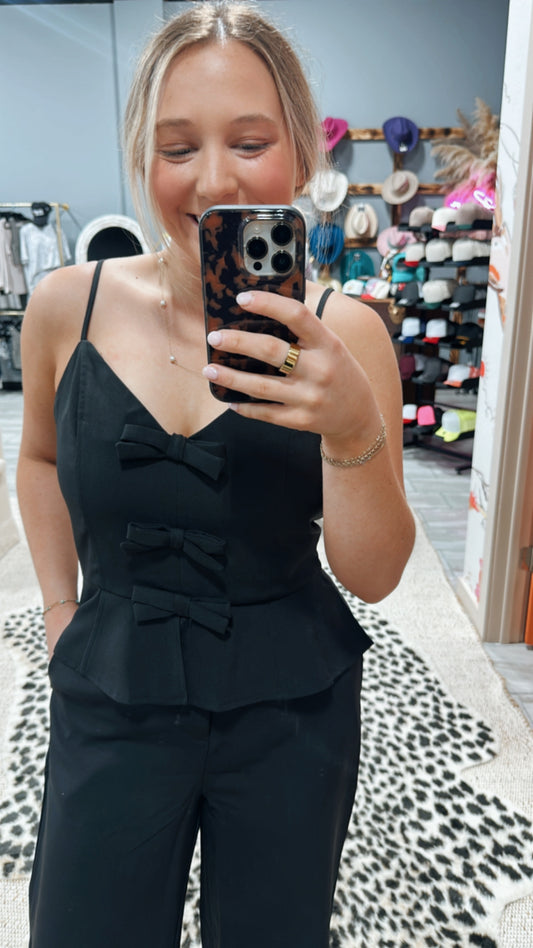 Black Bow Set