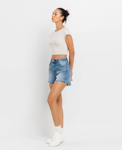 Rebbeca Dark High Waisted Short