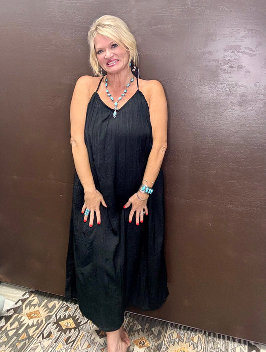 Backless and Elegant Midi Dress