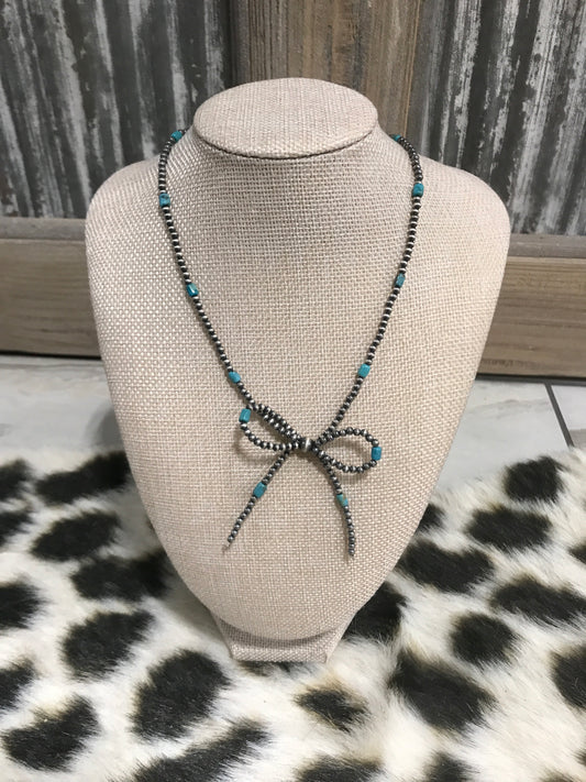 Navajo Pearl Turquoise Bow