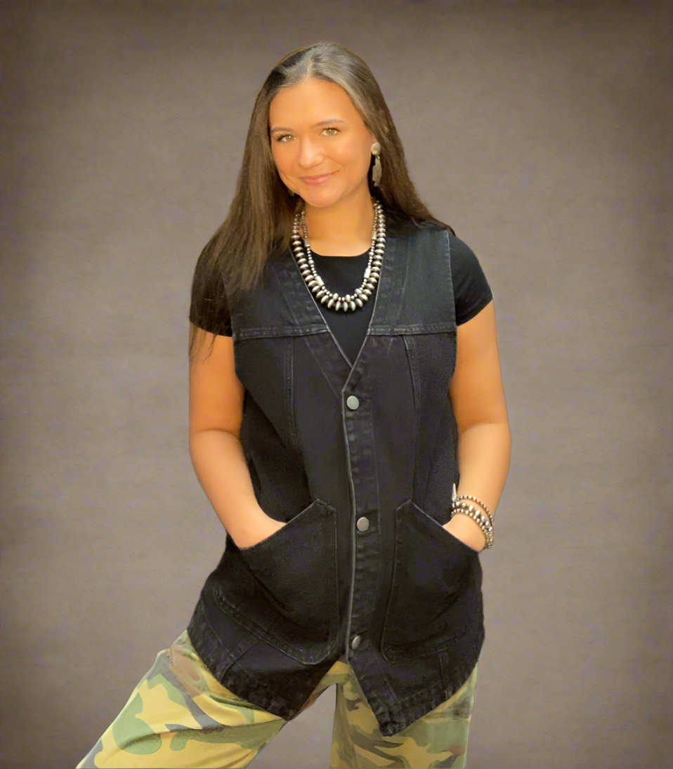 The Cowpoke Classic Denim Vest