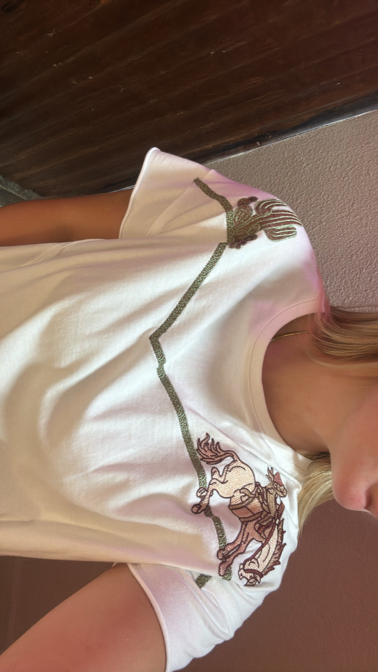 The Cowboy & Cactus Embroidered Tee