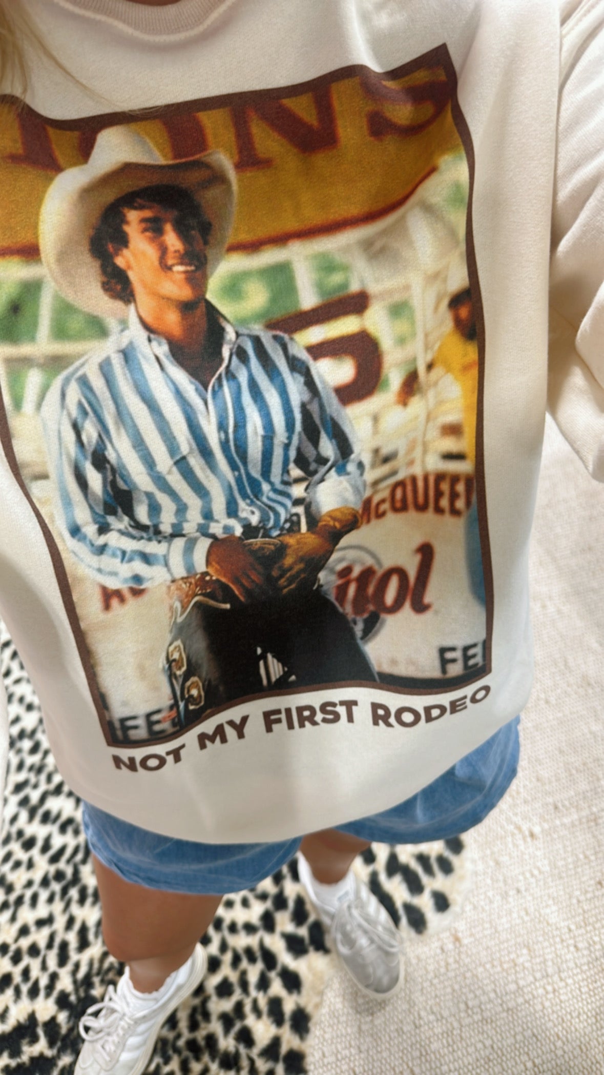 Not My First Rodeo Lane Frost Crewneck