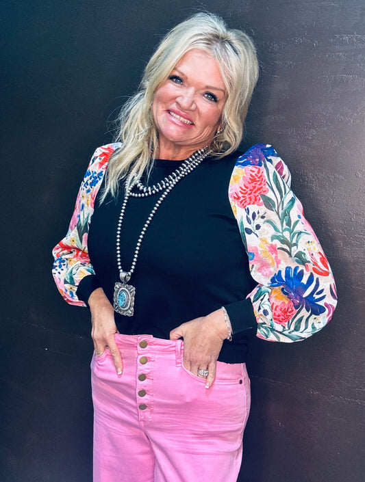 The Floral Long Sleeve Top