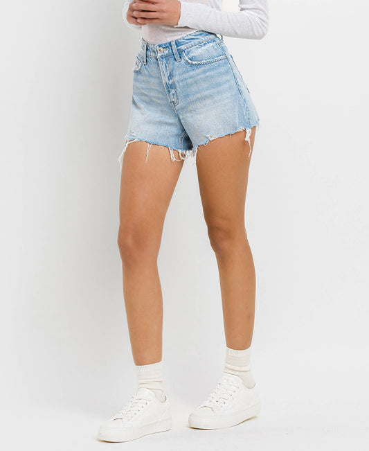 Rebbeca Light Washed Denim Shorts