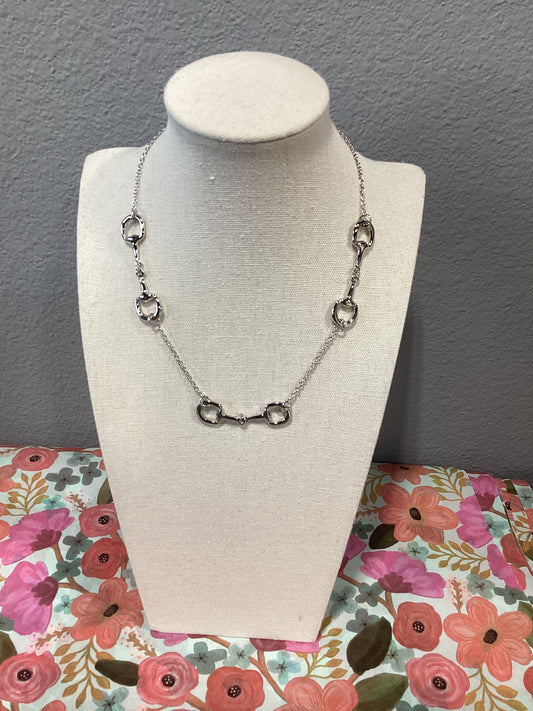 Horse Bit Necklace - Silver