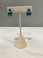 Kingman Turquoise Cluster Stud Earrings