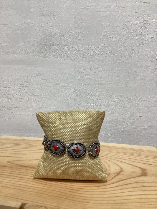 Faux Red conch bracelet