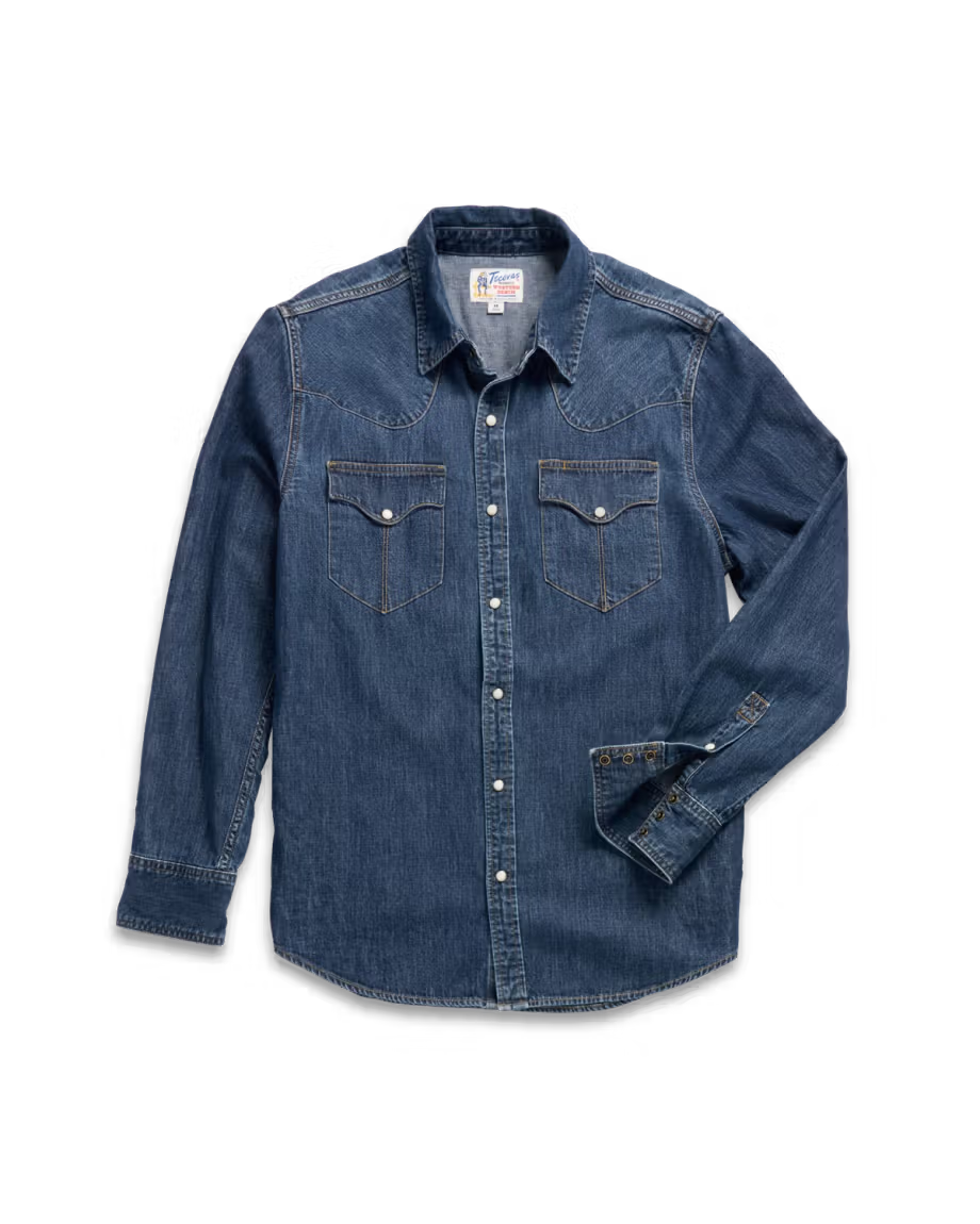 Men's Denim Pearl Snap