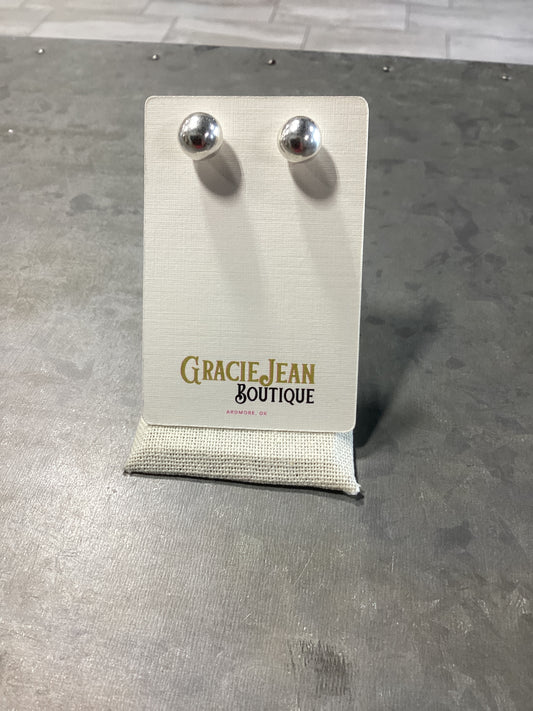Sterling Silver 10mm Pearl Earring