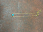 Hada Collection Kingman Turquoise 14K Gold Plate Bracelet