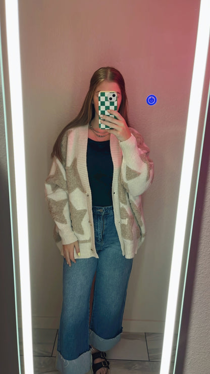 Knitted Star Cardigan