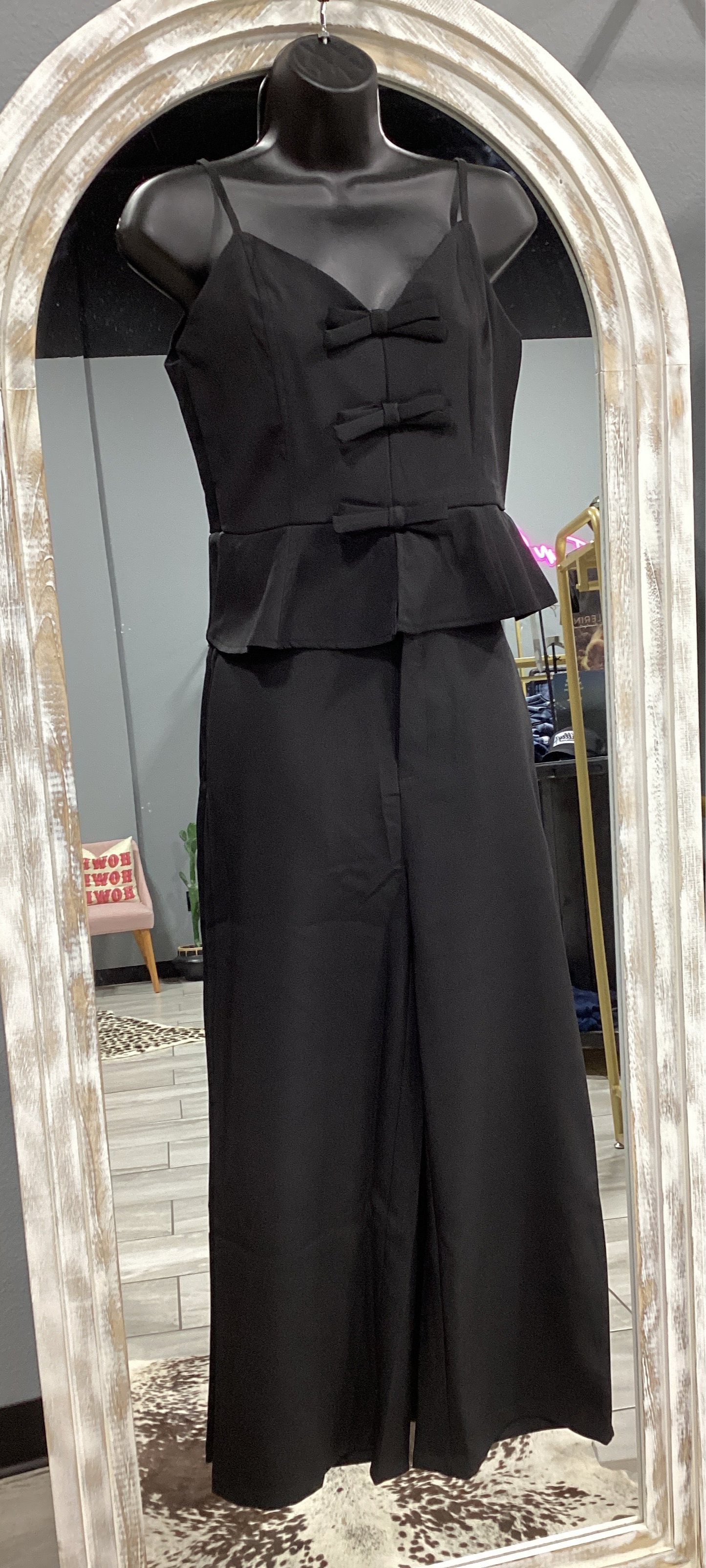 Black Bow Set