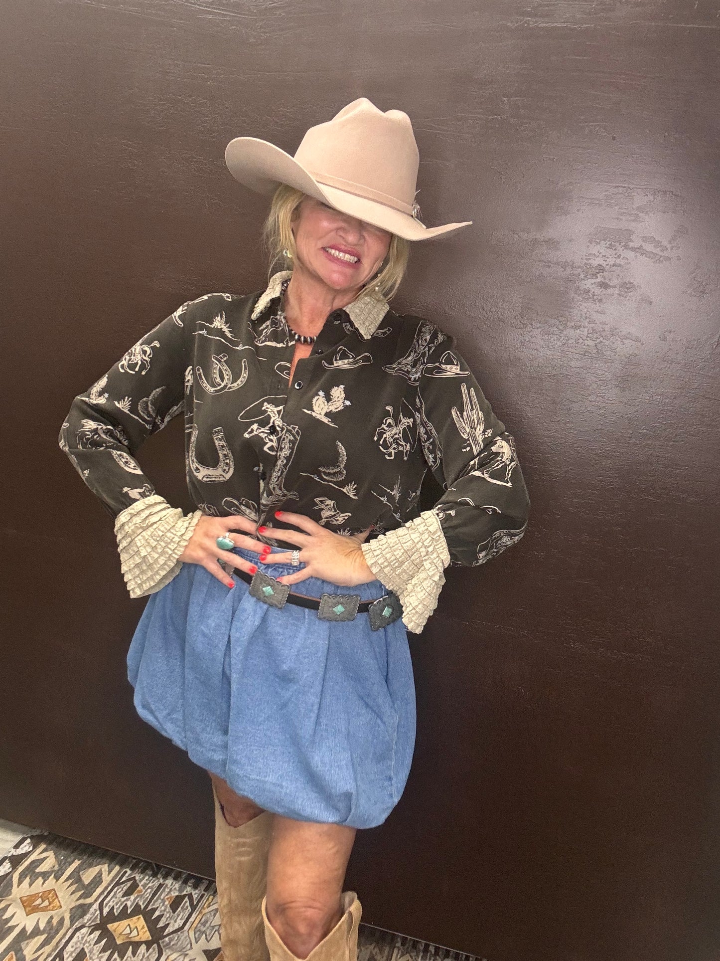 Desert Rose Button-Down