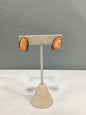 Orange Spiney Studd Earrings