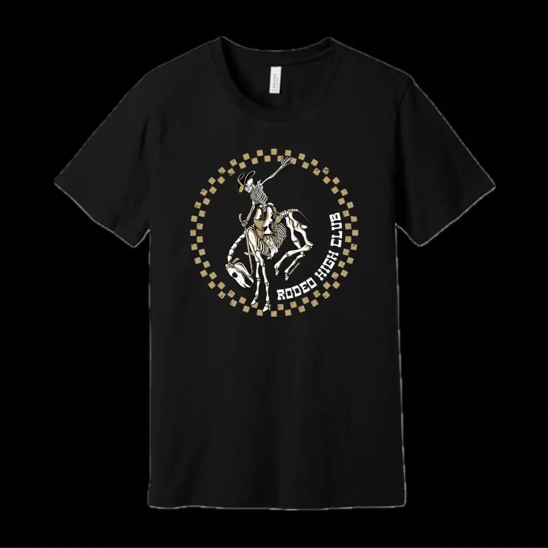 Rodeo High Club Tee Black