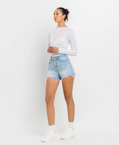 Rebbeca Light Washed Denim Shorts