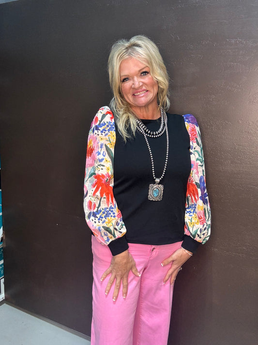 The Floral Long Sleeve Top