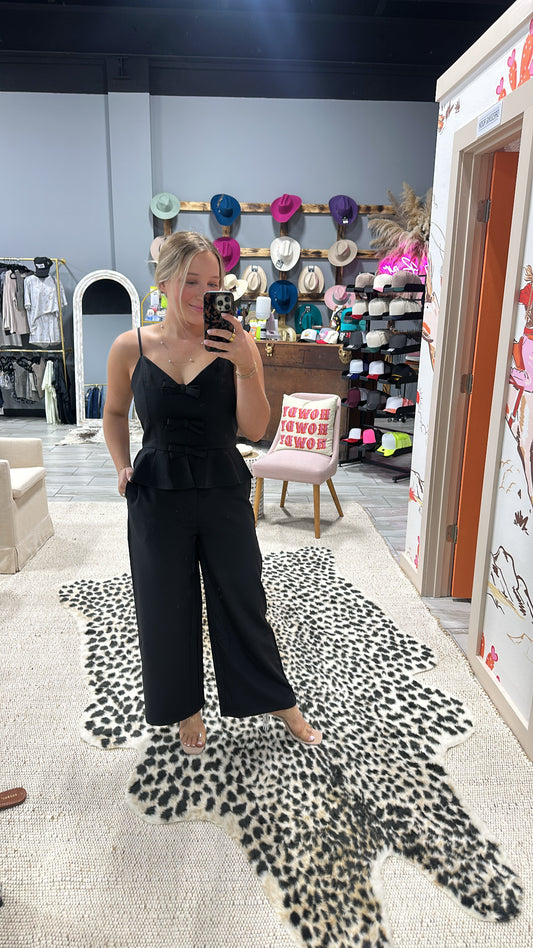 Black Bow Set