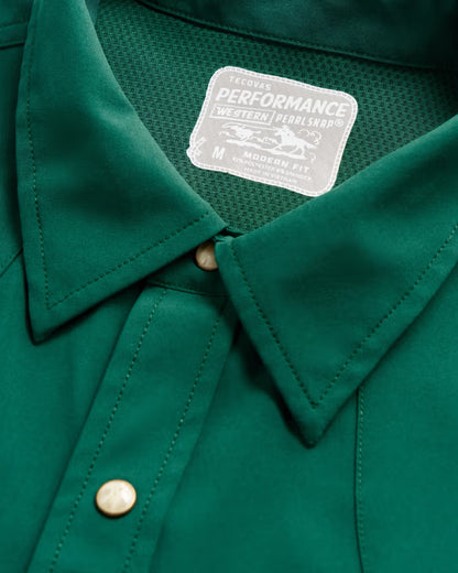 Performance Western Pearl Snap - Hunter Green