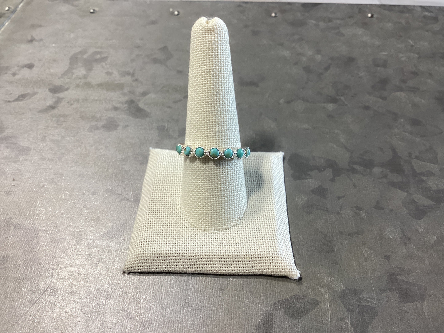 Kingman Turquoise Beaded Ring
