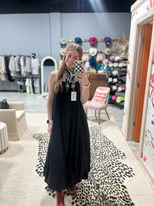 Buble Sun Dress - Black