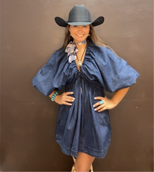 The Perfect Dark Denim Stunner Dress