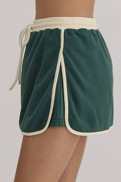Colorblock Pullover and Skort Set: Evergreen