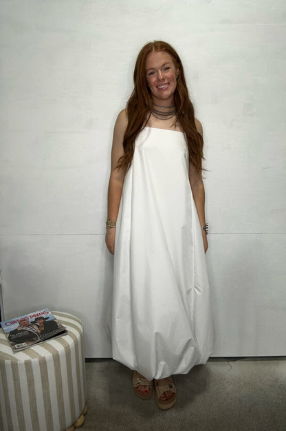 Buble Sun Dress - White