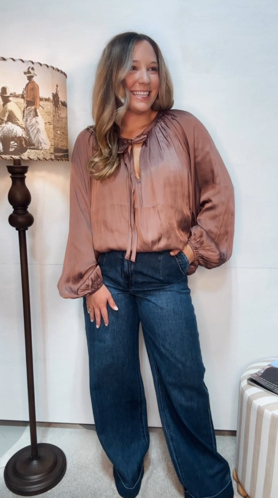 Satin top