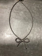 Navajo Pearl Sterling Silver Bow Necklace