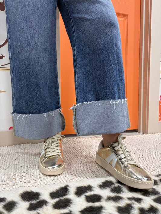 Friend Zone Sneakers-Gold