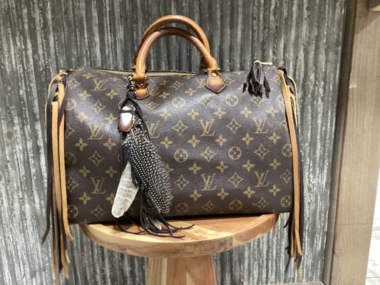 Louis Vuitton Speedy 35 with Custom Fringe