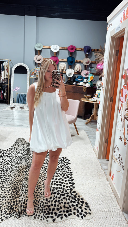Satin Bubble Dress