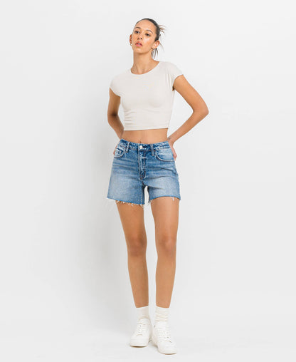 Rebbeca Dark High Waisted Short